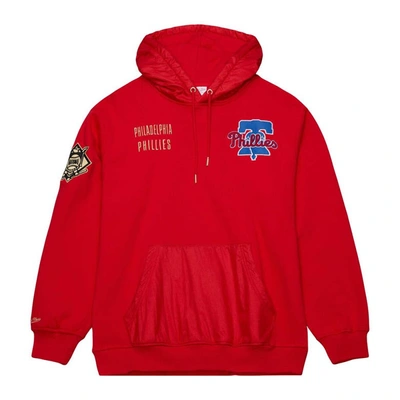 Shop Mitchell & Ness Red Philadelphia Phillies Team Og 2.0 Current Logo Pullover Hoodie