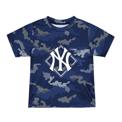 Shop Outerstuff Toddler Fanatics Branded Navy New York Yankees Field Ball T-shirt & Shorts Set