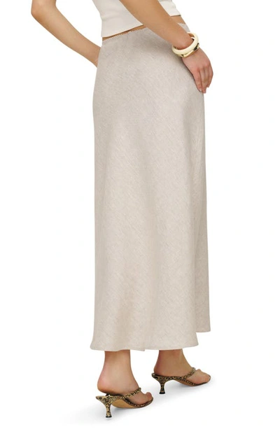 Shop Reformation Layla Linen Skirt In Oatmeal