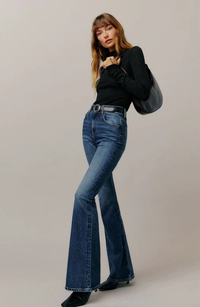 Shop Reformation Margot High Waist Flare Jeans In Bennett