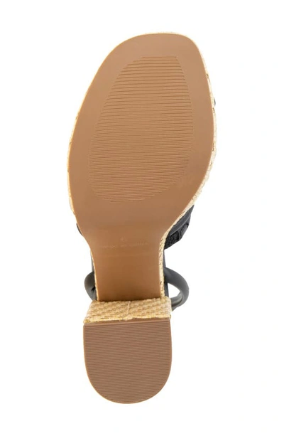 Shop Kenneth Cole New York Daphne Ankle Strap Platform Sandal In Black Leather