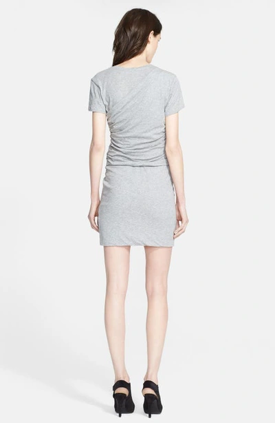 Shop Theory 'tucky' Pima Cotton T-shirt Dress In Light Heather