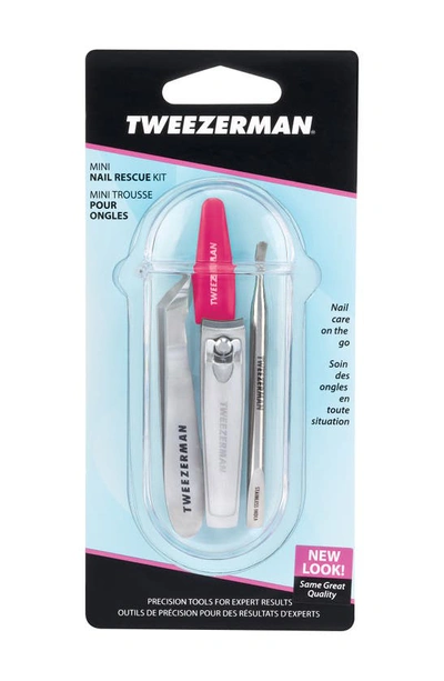 Shop Tweezerman Mini Nail Rescue Kit In Silver