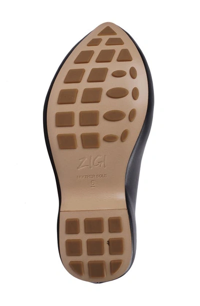 Zigi Raffaela Platform Clog In Black Leather