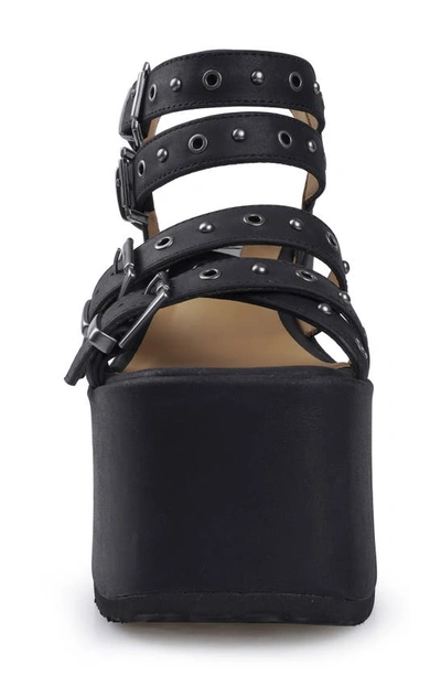 Zigi Vianca Platform Wedge Sandal In Black