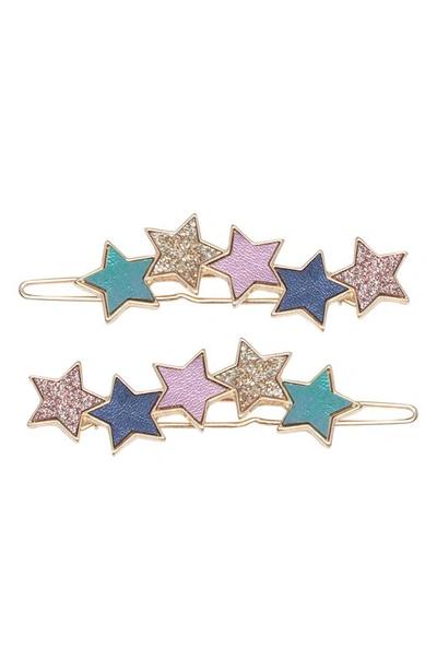 Shop Mimi & Lula Kids' 2-pack Cosmic Push-pin Hair Clips In Pink