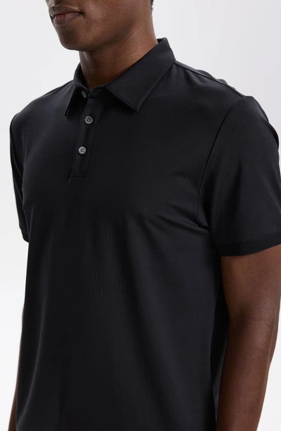 Theory Ronan Polo Shirt In Structure Knit In Black