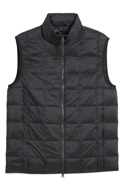 Shop Taion Quilted Packable Water Resistant 800 Fill Power Down Vest In Black