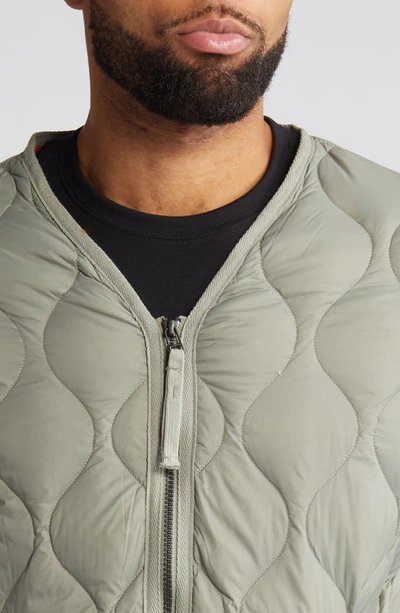Shop Taion Military Quilted Packable Water Resistant 800 Fill Power Down Jacket In Dark Sage Green