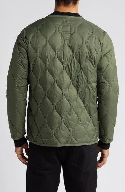 Shop Taion Military Quilted Packable Water Resistant 800 Fill Power Down Jacket In Olive