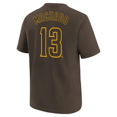 Shop Nike Youth  Manny Machado Brown San Diego Padres Home Player Name & Number T-shirt