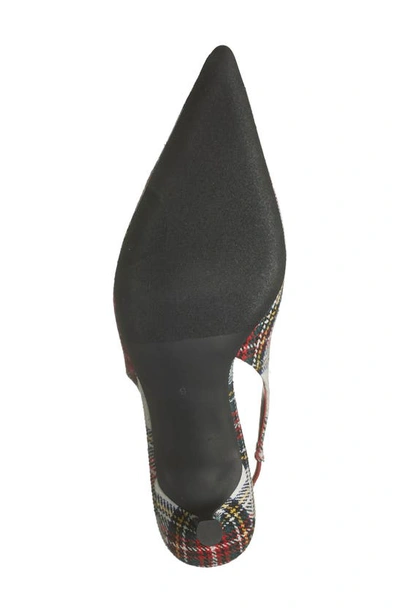Shop Jeffrey Campbell Persona Slingback Pump In Red White Plaid