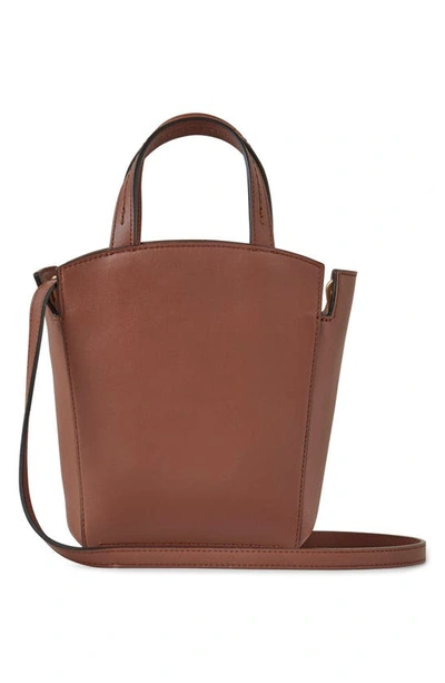 Shop Mulberry Mini Clovelly Leather Tote In Bright Oak