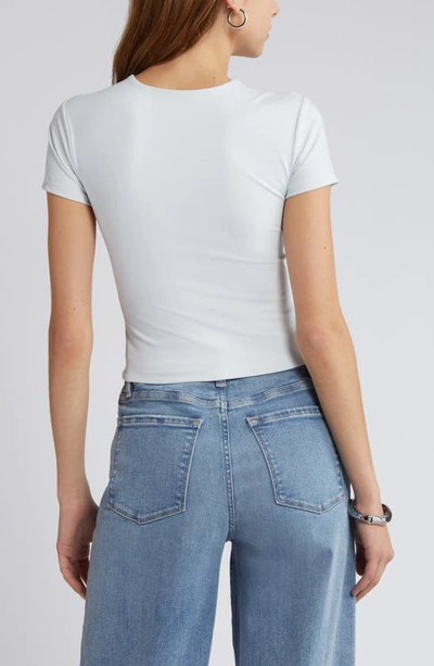 Shop Open Edit Smooth Edit Short Sleeve Top In Blue Illusion