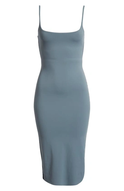 Shop Open Edit Smooth Edit Strappy Midi Slipdress In Blue Weather