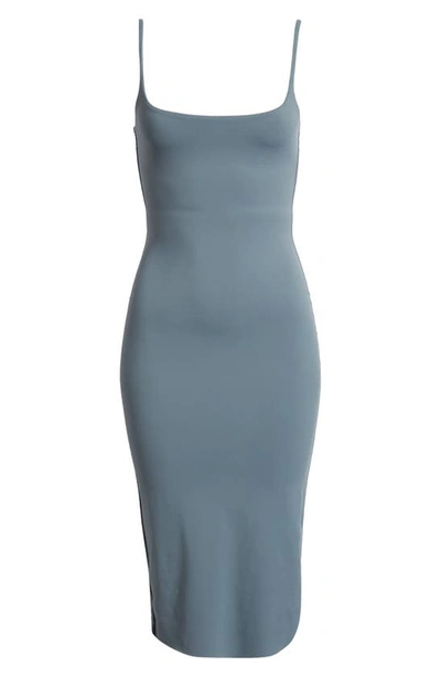 Open Edit Smooth Edit Strappy Midi Slipdress In Blue Weather