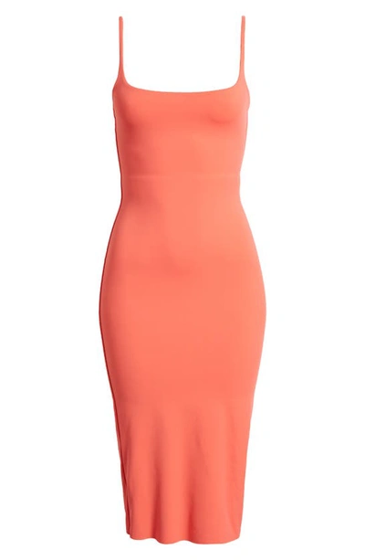 Open Edit Smooth Edit Strappy Midi Slipdress In Red Cayenne