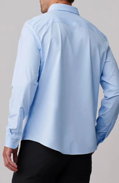 Shop Rhone Slim Fit Commuter Button-up Shirt In Business Blue