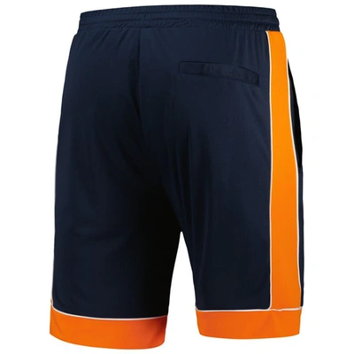 Shop Starter Navy/orange Chicago Bears Fan Favorite Fashion Shorts