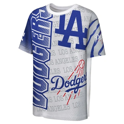 Shop Outerstuff Youth White Los Angeles Dodgers Impact Hit Bold T-shirt
