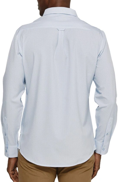 Shop 7 Diamonds Cillian Medallion Print Performance Button-up Shirt In White