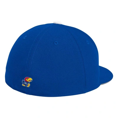 Shop Adidas Originals Adidas Royal Kansas Jayhawks On-field Baseball Fitted Hat