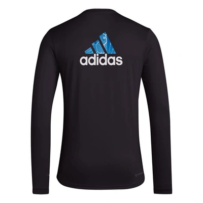Shop Adidas Originals Adidas Black Minnesota United Fc Local Pop Aeroready Long Sleeve T-shirt