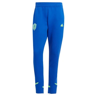Shop Adidas Originals Adidas Blue Seattle Sounders Fc 2024 Travel Pants
