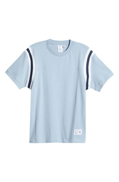 Shop Puma X Noah Jet Stripe T-shirt In Blue Wash