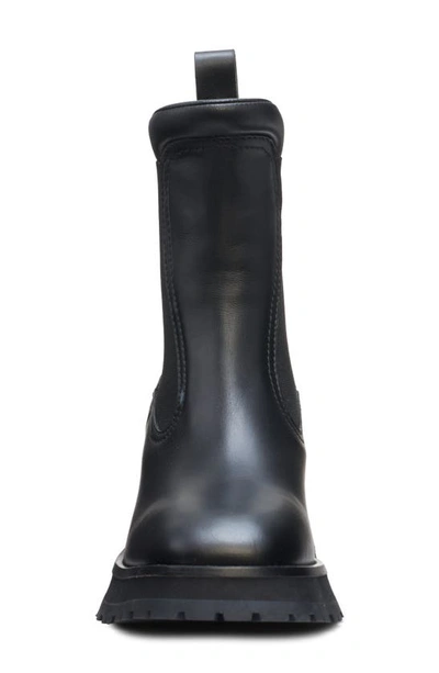 Shop Moncler Gigi Lug Sole Chelsea Boot In Black