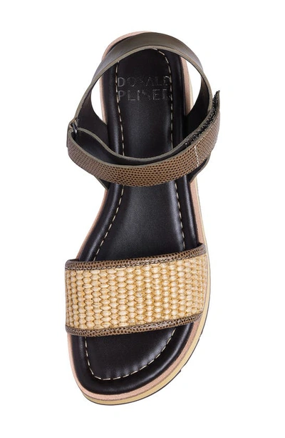Donald Pliner Wedge Platform Sandal In Biscotti