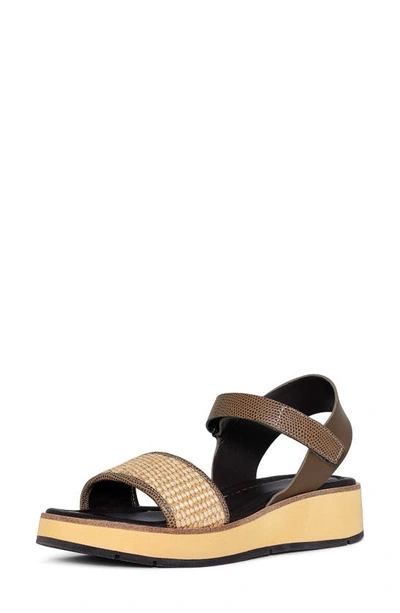 Donald Pliner Wedge Platform Sandal In Biscotti
