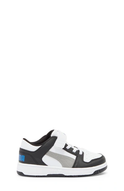 Shop Puma Rebound Layup Lo Sneaker In  White-concrete Gray-black