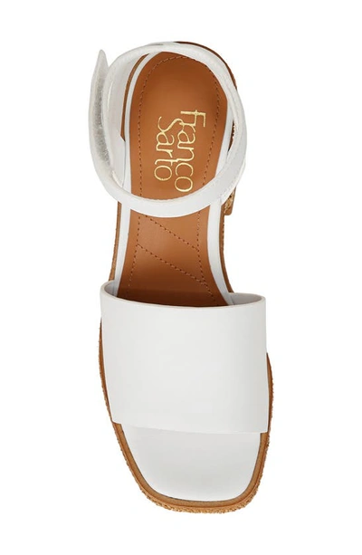 Shop Franco Sarto Faron Platform Block Heel Sandal In White