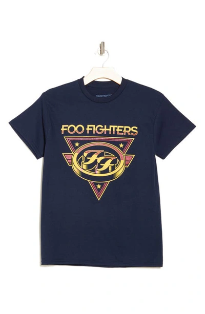 Shop Merch Traffic Foo Fighters Cotton Graphic T-shirt In Navy