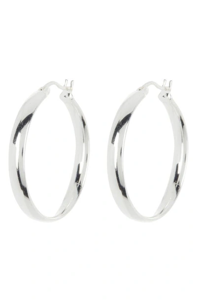 Shop Argento Vivo Sterling Silver Sterling Silver Medium Hoop Earrings
