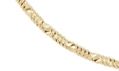 Shop Argento Vivo Sterling Silver 40mm Diamond Cut Hoop Earrings In Gold