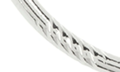 Shop Argento Vivo Sterling Silver Diamond Cut Hoop Earrings
