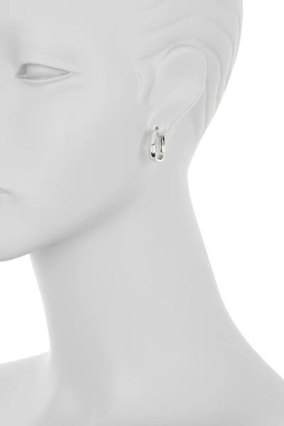 Shop Argento Vivo Sterling Silver Bold Triangle Hoop Earrings In Silver
