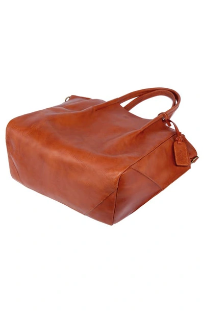 Old Trend Sprout Land Leather Tote Bag In Cognac