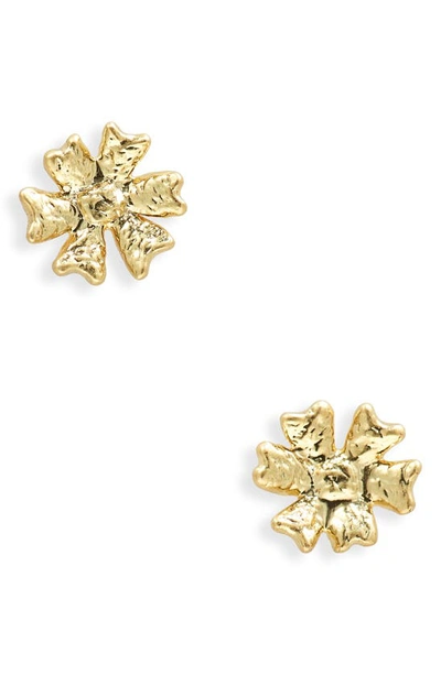 Shop Madewell Mojave Daisy Stud Earrings In Vintage Gold