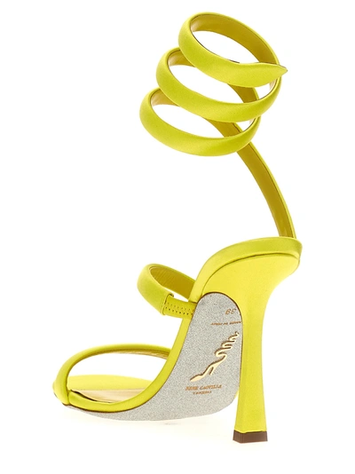 Shop René Caovilla Cleo Sandals Yellow