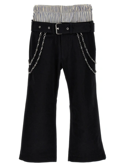 Shop Bluemarble Double Layered Boxer Pants Black