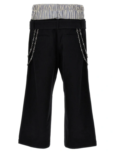 Shop Bluemarble Double Layered Boxer Pants Black