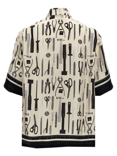 Shop Fendi Tools Shirt, Blouse White/black