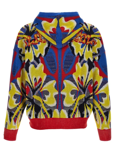 Shop Bluemarble Knit Jaquard Sweatshirt Multicolor