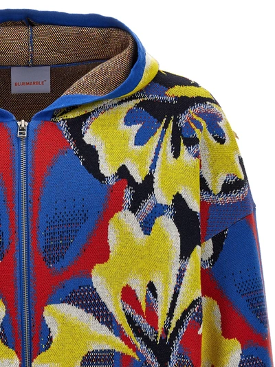 Shop Bluemarble Knit Jaquard Sweatshirt Multicolor