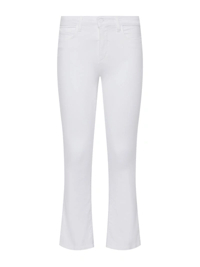 L'agence Marjorie Mid-rise Slim Straight Jeans In Blanc