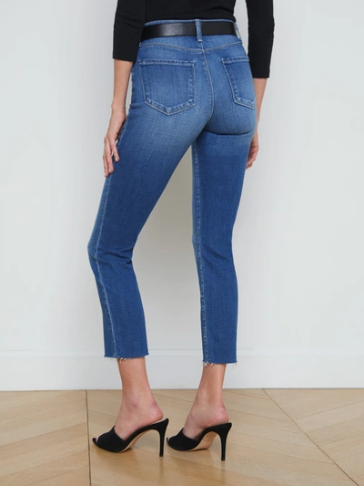Shop L Agence Sada Slim-leg Cropped Jean In Maywood