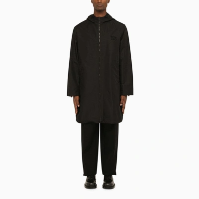 Shop Burberry Lightweight Black Nylon Coat Men